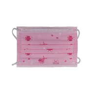 Szájmaszk gyerek 3 rétegű 10 db-os rózsa