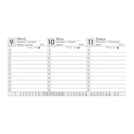 Zsebnaptár ALISCA fekvő fehér lapos prémium bright 2025.