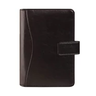 Gyűrűs kalendárium SATURNUS L231 sárga lapos fekete műbőr 2025.