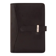 Gyűrűs kalendárium SATURNUS M437 fehér lapos fekete műbőr 2025.