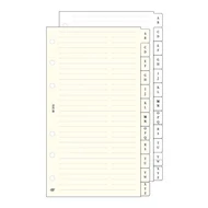 Gyűrűs kalendárium betét SATURNUS M315 telefonregiszter sárga lapos