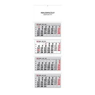 Speditőrnaptár REALSYSTEM 4 tömbös 4 havi üres fejrész 2025.