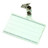 Azonosítókártya tartó DONAU 88x55 mm csipeszes PP átlátszó 50 darabos