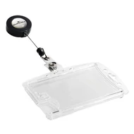 Azonosítókártya tartó DURABLE 2 kártyához zárt kihúzható tartóval átlátszó 10 darabos