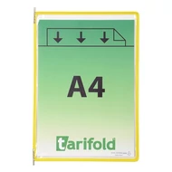 Bemutatótábla DJOIS A/4 álló felül nyitott sárga 10 darabos