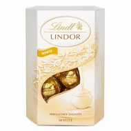Csokoládé LINDT Lindor White fehércsokoládé golyók díszdobozban 200 g