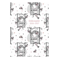 Diák zsebkönyv TOPTIMER papírborító B/6 heti 120x170mm Hintázó kislány 2026-2027