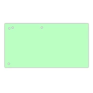 Elválasztócsík DONAU 105x235 mm karton zöld 100 darabos