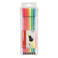 Filctoll STABILO Pen 68 neon 6 darabos
