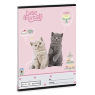 Füzet kockás ARS UNA A/5 32 lapos 27-32 Cute Animals-Tea Party