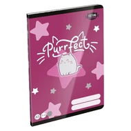 Füzet kockás LIZZYSULI A/5 32 lapos 27-32 Kittok Stars Purrfect