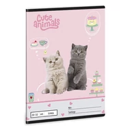 Füzet sima ARS UNA A/5 32 lapos 20-32 Cute Animals-Tea Party