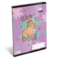 Füzet sima LIZZYSULI A/5 32 lapos 20-32 Lollipop Capybara