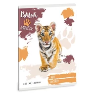 Füzet vonalas ARS UNA A/5 32 lapos 14-32 1.osztályos Bátor mancsok-Tigris