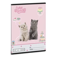 Füzet vonalas ARS UNA A/5 32 lapos 14-32 1.osztályos Cute Animals-Tea Party
