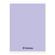 Füzet vonalas FORTUNA Monocolor A/5 32 lapos 21-32 4-8.osztályos pasztell lila