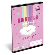 Füzet vonalas LIZZYSULI A/5 32 lapos 12-32 3.osztályos Lollipop Rainbow