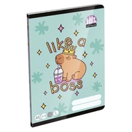 Füzet vonalas LIZZYSULI A/5 32 lapos 14-32 1.osztályos  Lollipop Capybara
