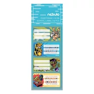 Füzetcímke NEBULO 12 darabos Gamer