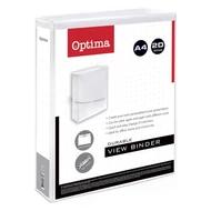 Gyűrűskönyv OPTIMA panorámás A/4 2 gyűrű 38mm fehér
