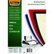 Hátlap FELLOWES Chromolux A/4 250 g fényes fekete 100/csom