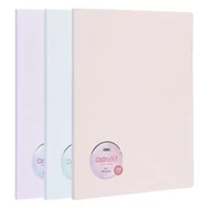 Iratvédő mappa DELI Colorful A/4 30 zsebes PP vegyes pasztell színekben