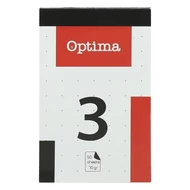 Jegyzettömb kockás OPTIMA 80x130mm 50 lapos