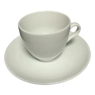 Kávéscsésze + alj ROTBERG Basic fehér 220 ml 6 darabos