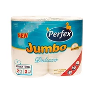 Kéztörlő tekercses háztartási PERFEX Boni Jumbo Deluxe 2 tekercses 2 rétegű