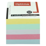 Kockatömb színes OPTIMA 9x9x9 cm ragasztott
