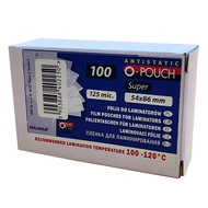 Lamináló fólia OPUS 54x86 mm 125 mikron fényes 100/dob
