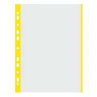 Lefűzhető genotherm DONAU A/4 40 mikron víztiszta sárga szélű 100 darabos