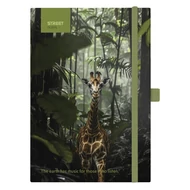 Notesz vonalas STREET Animals Edition Giraffe A/5 96 lapos gumis keményfedelű
