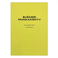 Nyomtatvány előadói munkanapló A/4 20 lapos álló