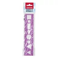 Sablon vonalzó OPTIMA 20cm