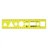 Sablon vonalzó OPTIMA fluor 20cm