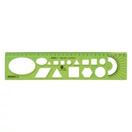 Sablon vonalzó OPTIMA hajlékony zöld 30cm