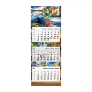 Speditőrnaptár TOPTIMER T080 3 tömbös 3 havi Tájak 2021.