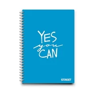 Spirálfüzet kockás STREET A/5 70 lapos PP Neon