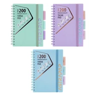 Spirálfüzet kockás ASTRA PAP A/5 100 lapos perforált színregiszteres Pasztell