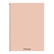 Spirálfüzet kockás FORTUNA Monocolor A/4 70 lapos pasztell barack