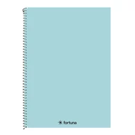 Spirálfüzet kockás FORTUNA Monocolor A/4 70 lapos pasztell kék