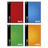 Spirálfüzet kockás Practice A/4 70 lapos vegyes minták