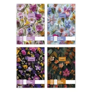 Spirálfüzet sima Dream Flowers A/5 70 lapos vegyes minták