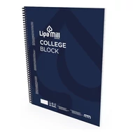 Spirálfüzet vonalas LIPAMILL A/4 70 lapos College block