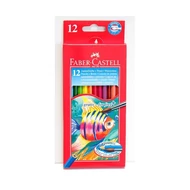 Színes ceruza FABER-CASTELL Aquarell hatszögletű 12 darabos+ecset