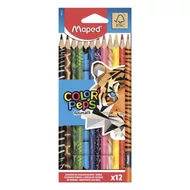 Színes ceruza MAPED Color Peps Animals háromszögletű 12 darabos