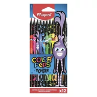 Színes ceruza MAPED Color Peps Monster háromszögletű 12 darabos