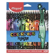 Színes ceruza MAPED Color Peps Monster háromszögletű 24 darabos