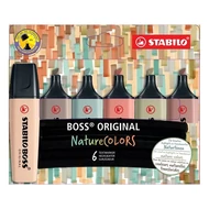 Szövegkiemelő készlet STABILO Boss NatureColors 6 darabos